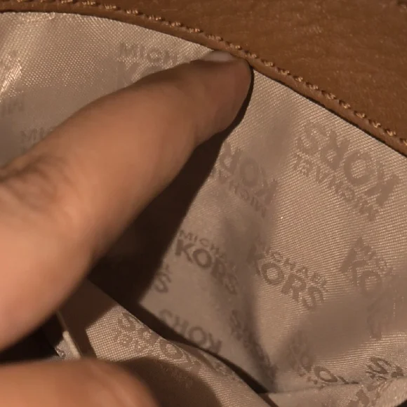 Michael Kors | Tan Crossbody Bag with Gold Accents - Picture 10 of 12